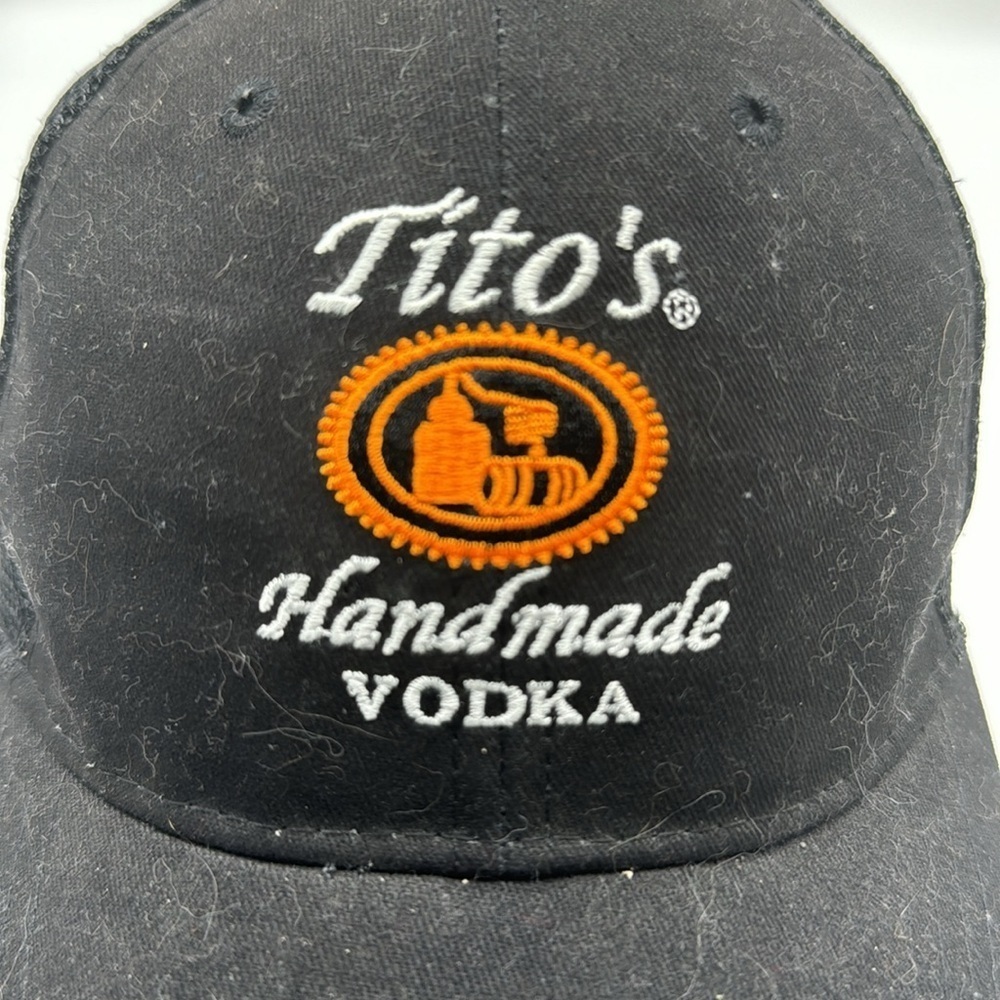 Tito's Vodka Black Trucker Hat Adjustable HT7617F - Picture 2 of 6
